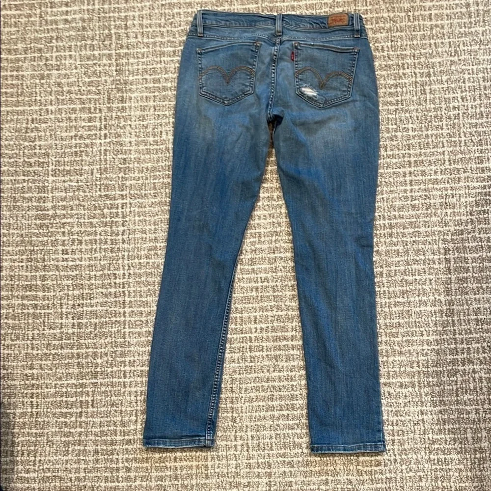 Women’s Levie’s Superlow Straight Leg Distressed Jeans